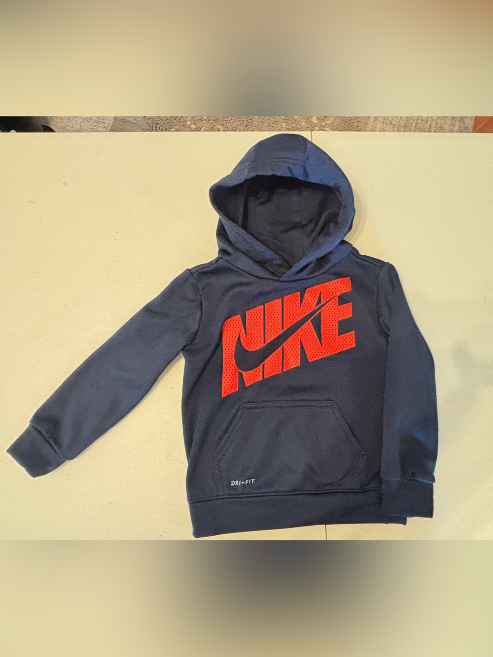 Nike Kids Navy Hoodie with Red Logo 2T 0005S